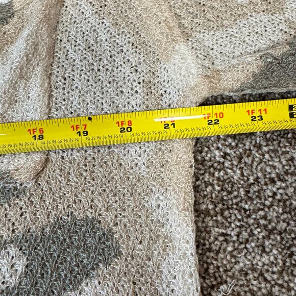 POL Women's Size Small Oversized Camo Loose Waffle Knit Sheer Top or Mini Dress - Picture 10 of 11